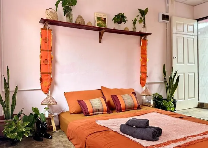 아파트 Baan Yentafo - Pink House In Talad Noi 방콕