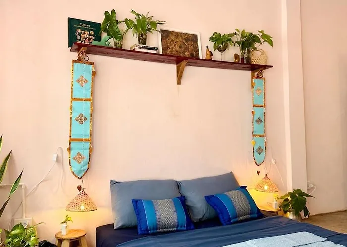 아파트 Baan Yentafo - Pink House In Talad Noi